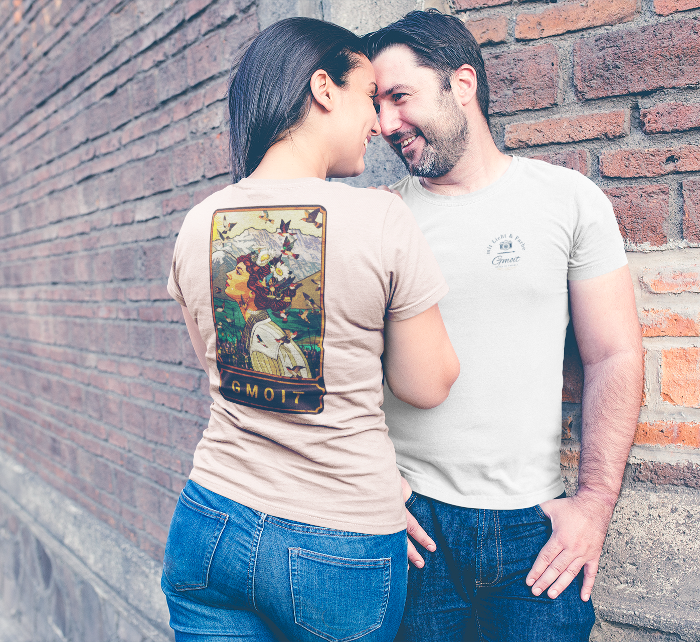 Gmoit with Light Birds Unisex Organic Cotton T-Shirt