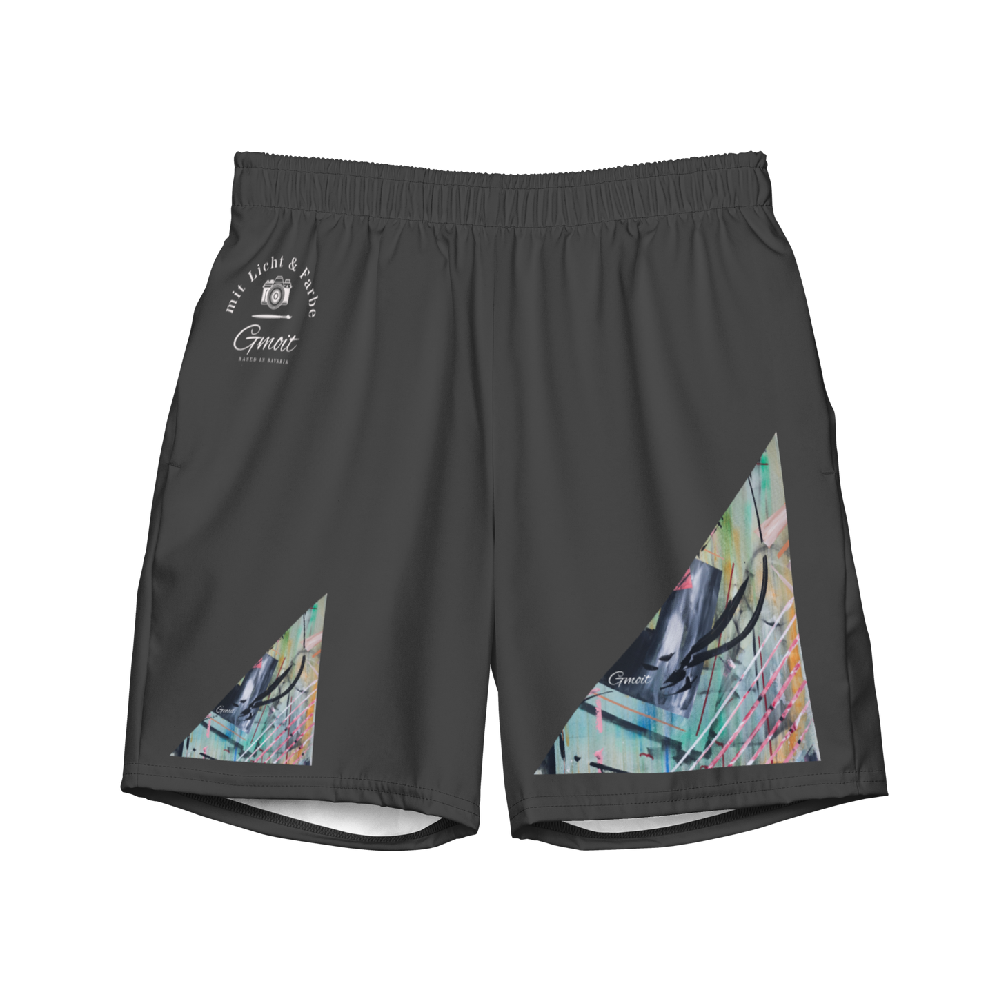 Gmoit mit Farbe sFenster Herren-Badehosen