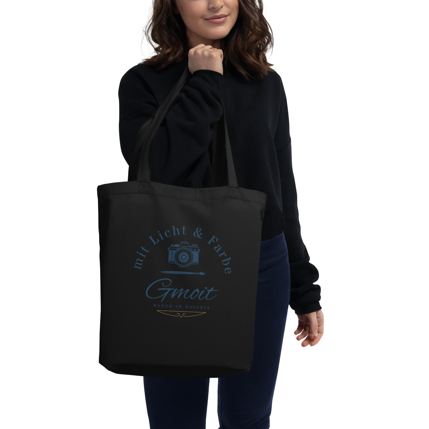 Gmoit mit Licht & Farbe Logo Bio-Stoffbeutel