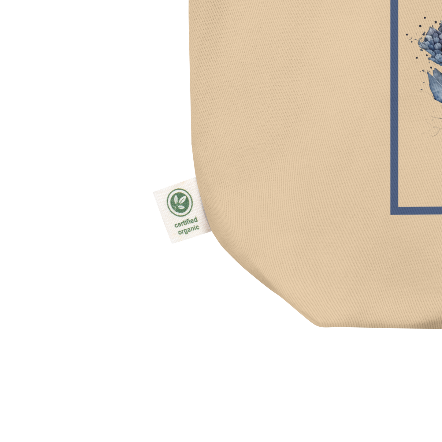 Gmoit Delfter Blau mit Logo Bio-Stoffbeutel