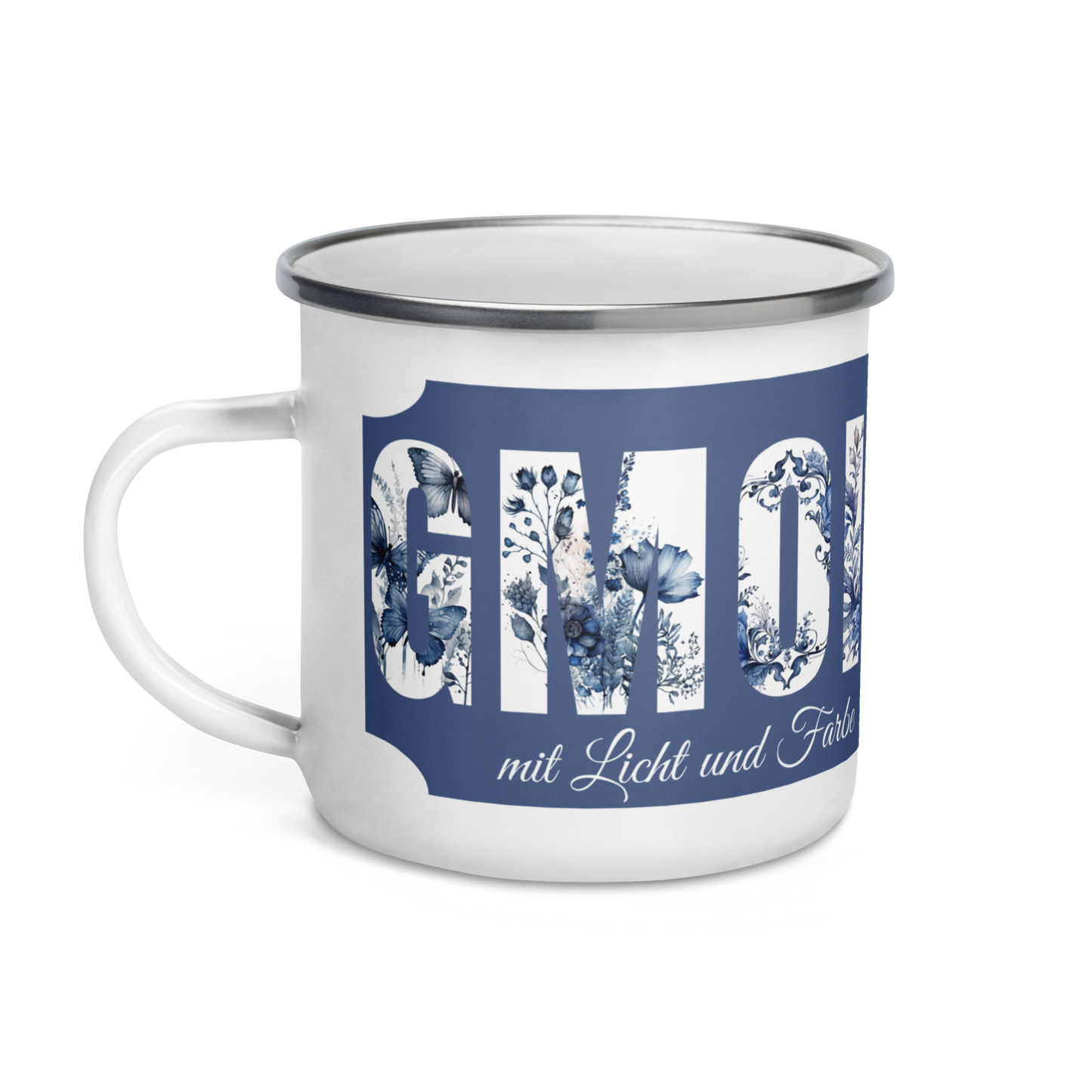 Gmoit Delfter Blau Emailletasse