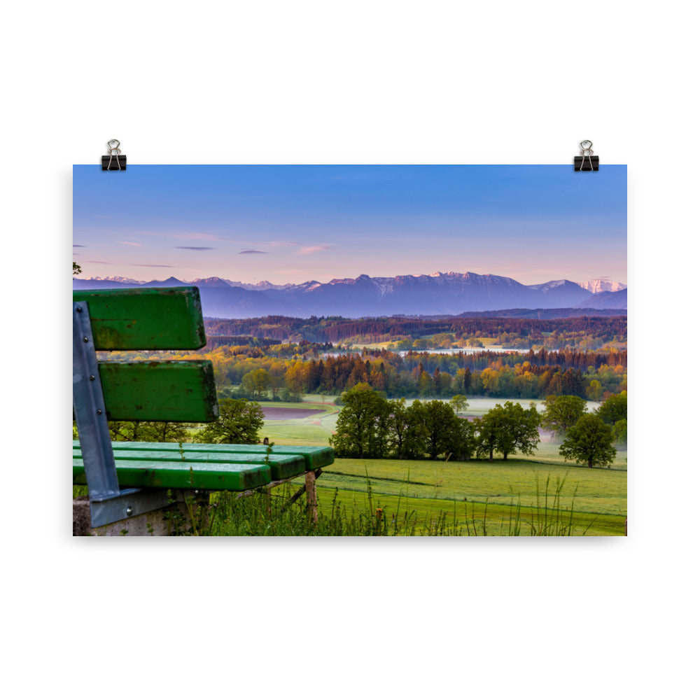 Sonnenaufgang in Peissenberg - Poster
