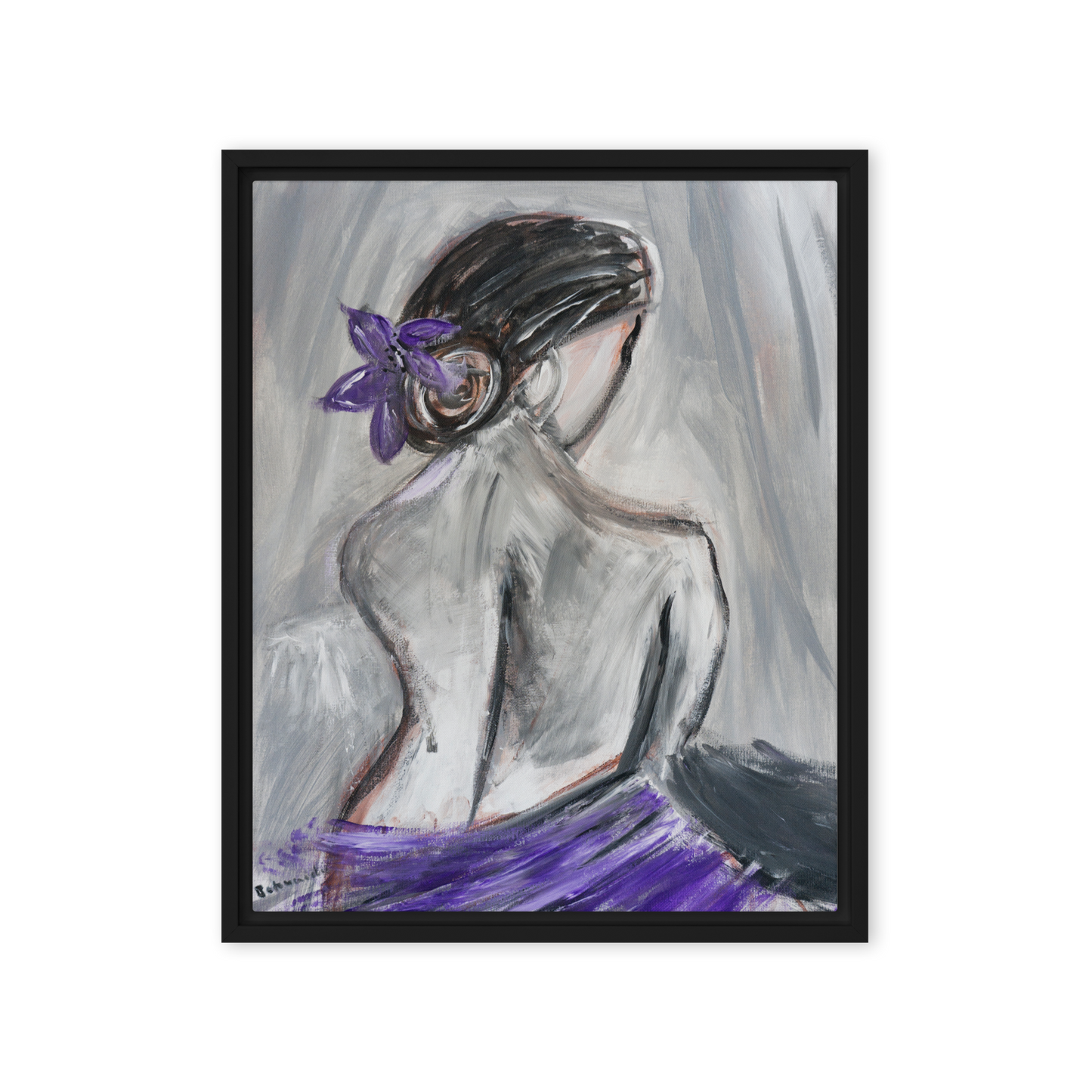 Gmoit mit Farbe Exile - Gerahmte Leinwand
