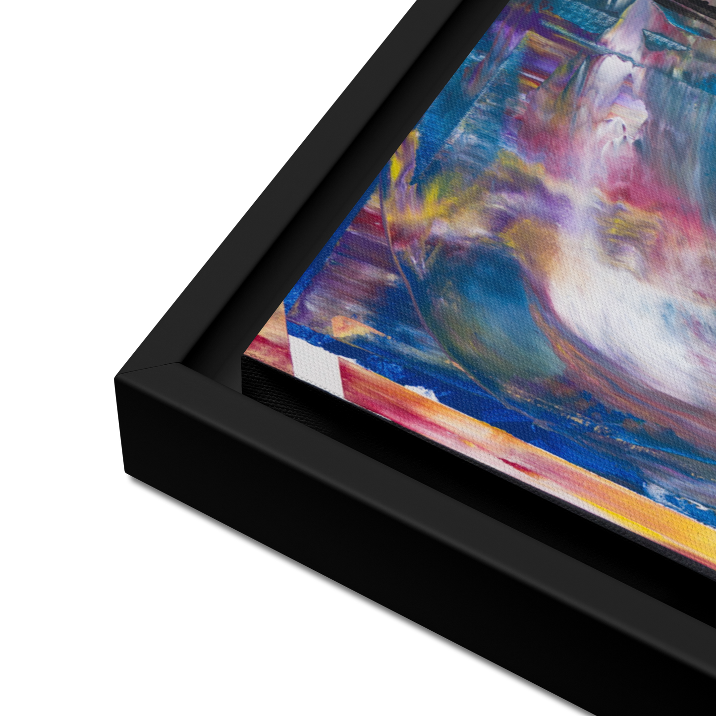 Gmoit with Color Square - Framed Canvas