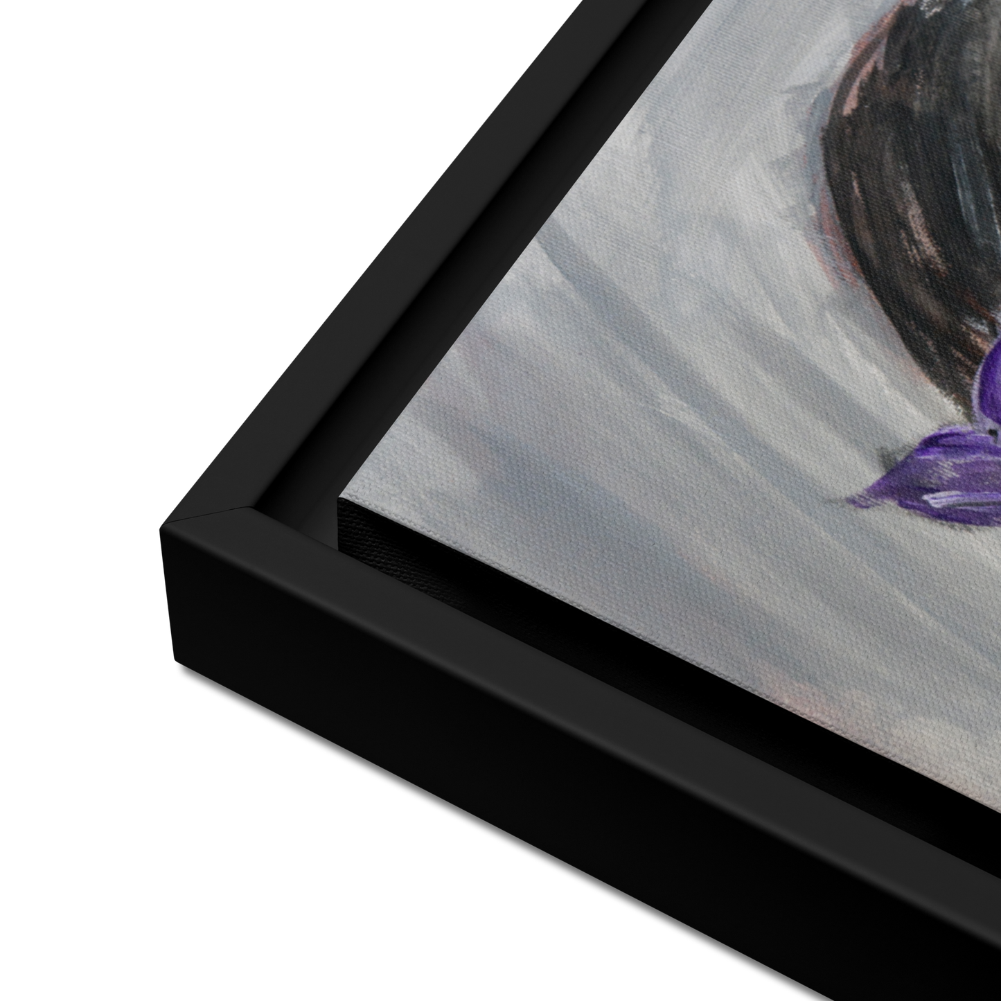 Gmoit mit Farbe Exile - Gerahmte Leinwand