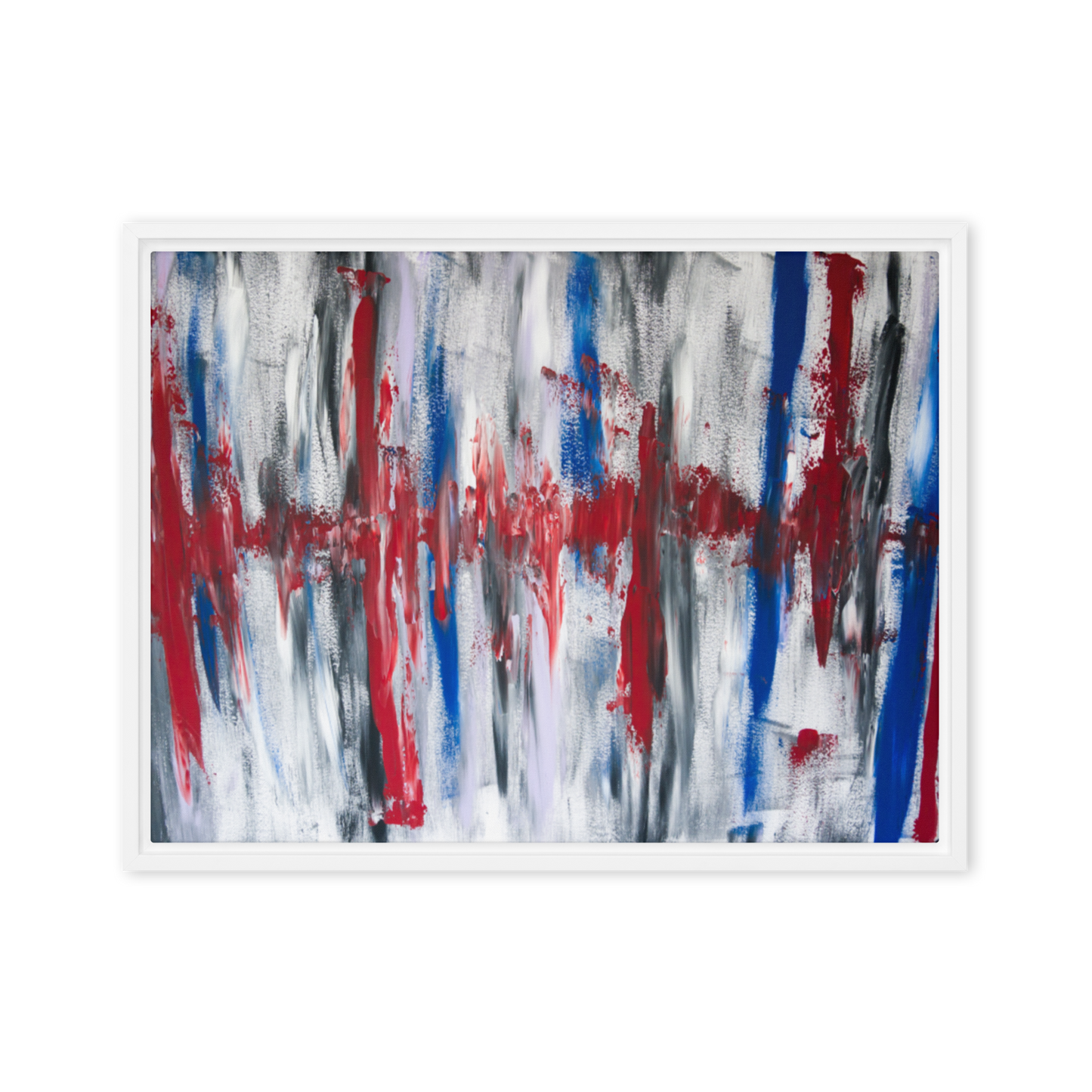 Gmoit mit Farbe Freddy - Gerahmte Leinwand