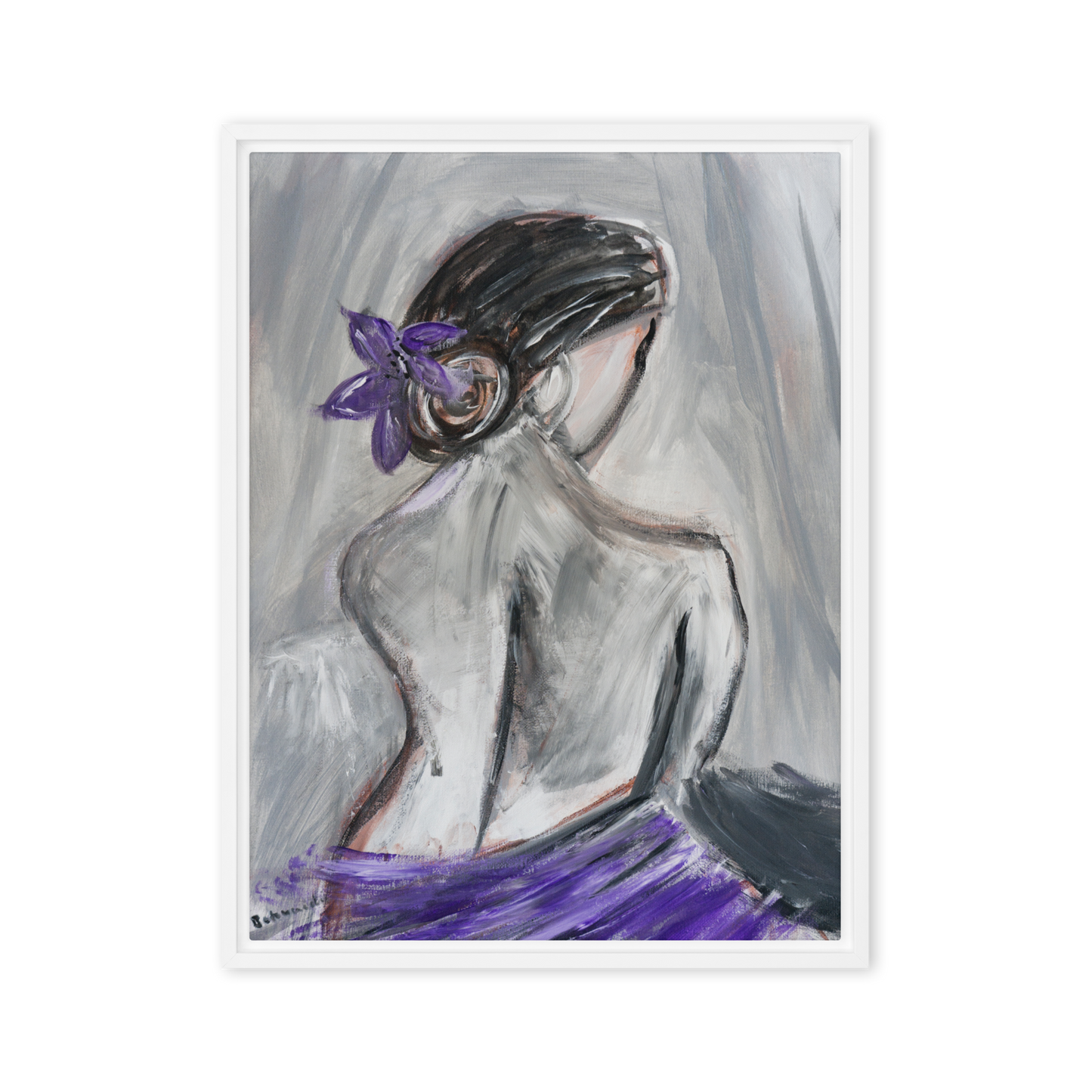Gmoit mit Farbe Exile - Gerahmte Leinwand