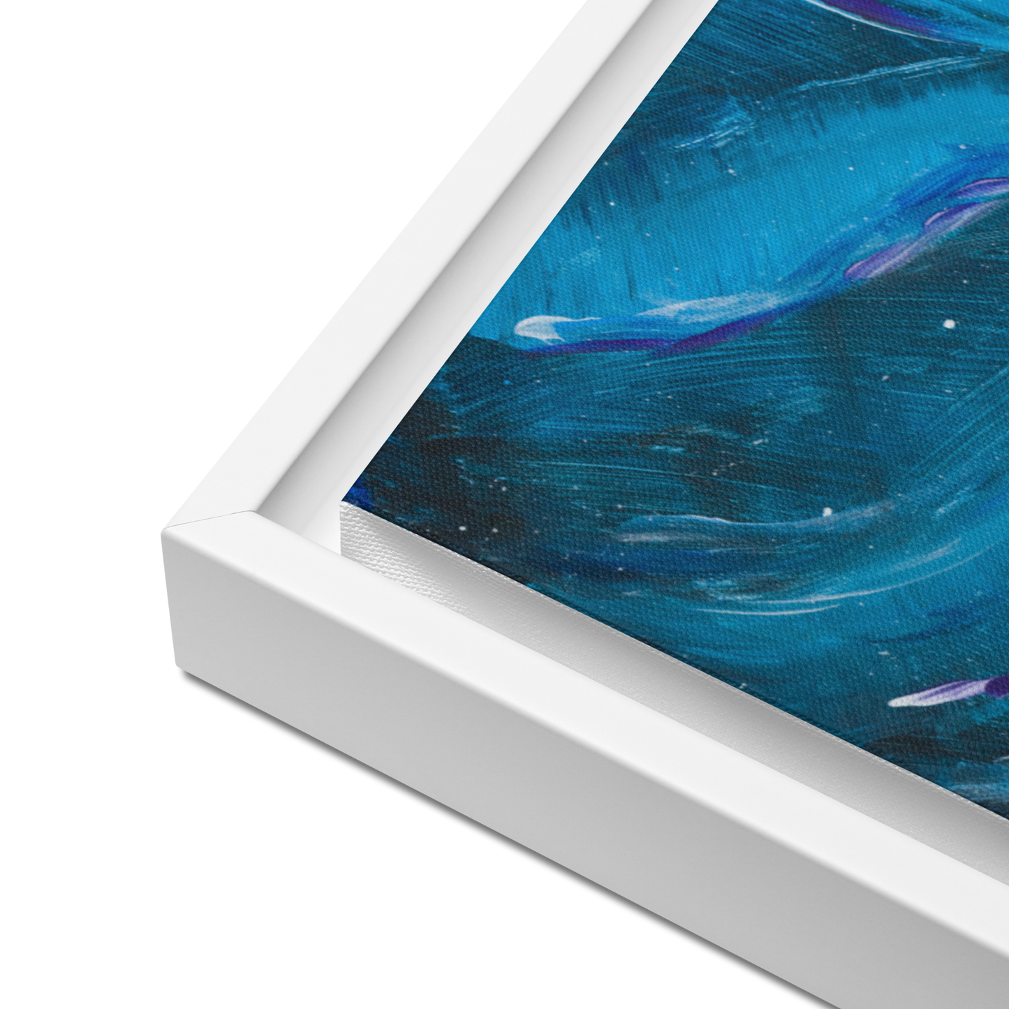 Gmoit mit Farbe polar nights - Gerahmte Leinwand