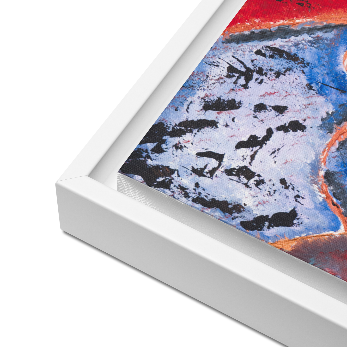 Gmoit mit Farbe Träne - Gerahmte Leinwand