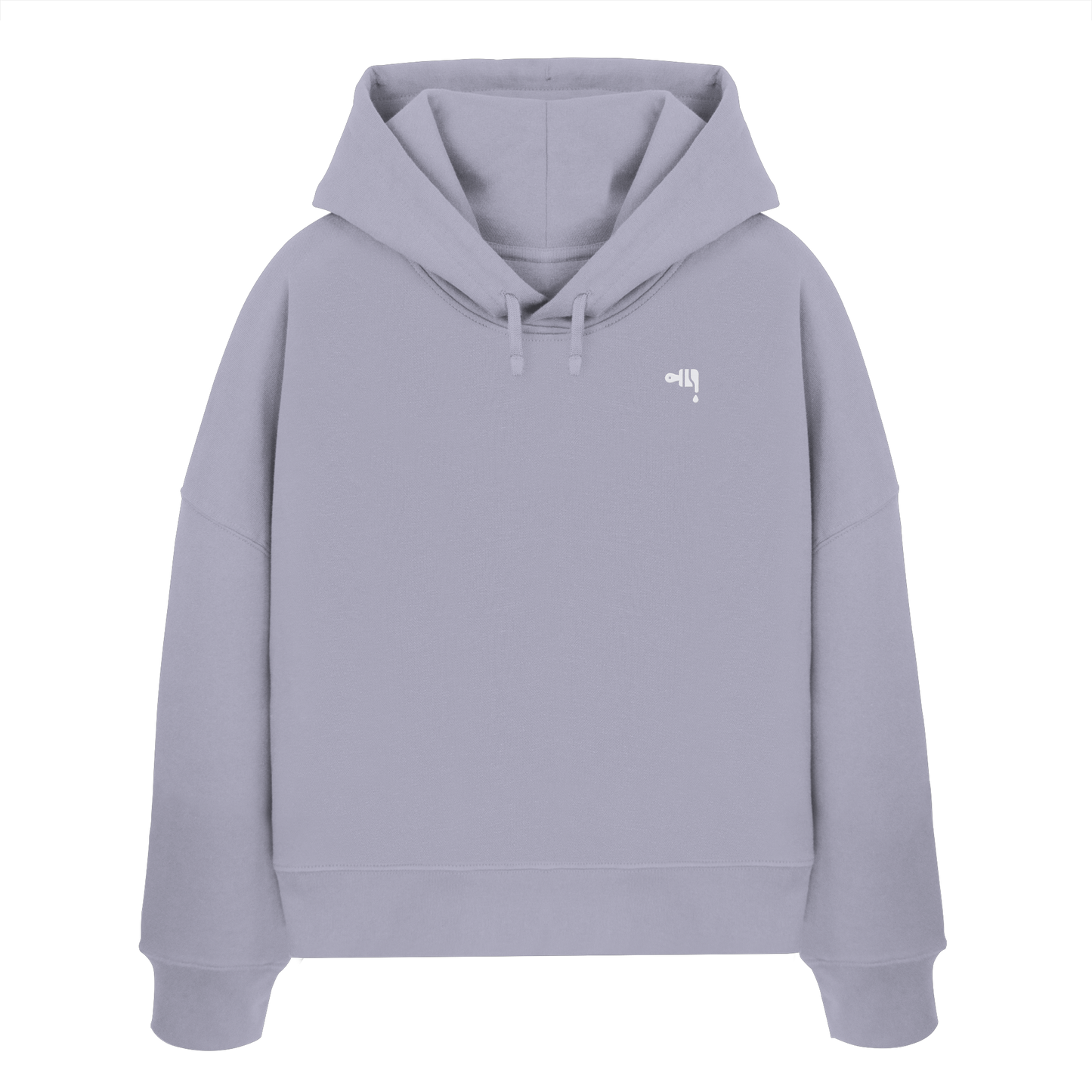 Gmoit NEW LOGO white - Damen Organic Boxcut Hoodie