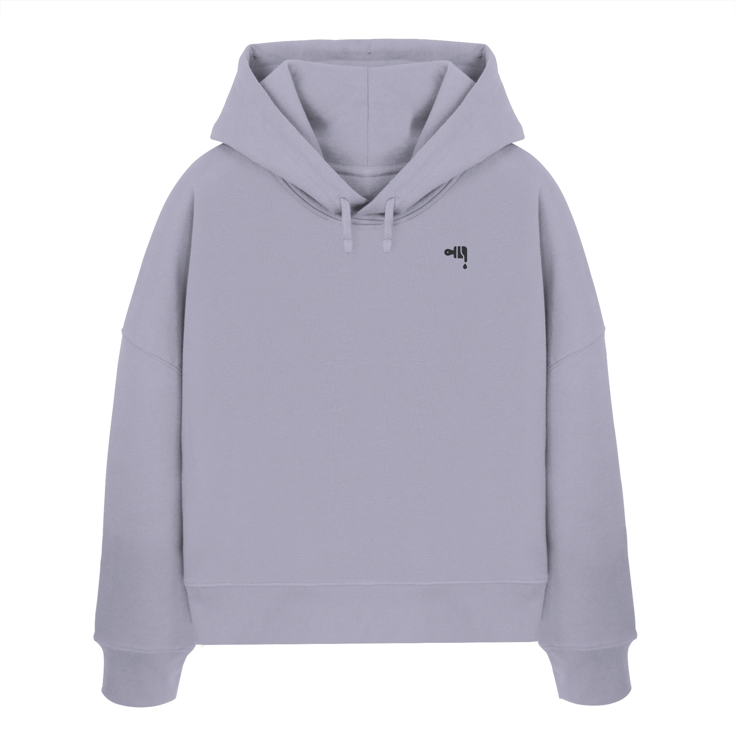 Gmoit NEW LOGO black - Damen Organic Boxcut Hoodie