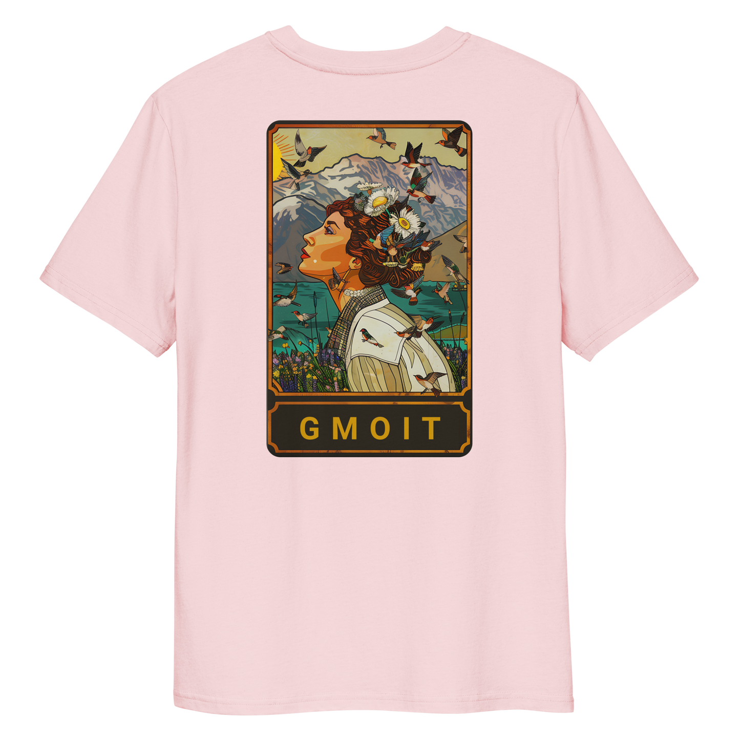 Gmoit with Light Birds Unisex Organic Cotton T-Shirt