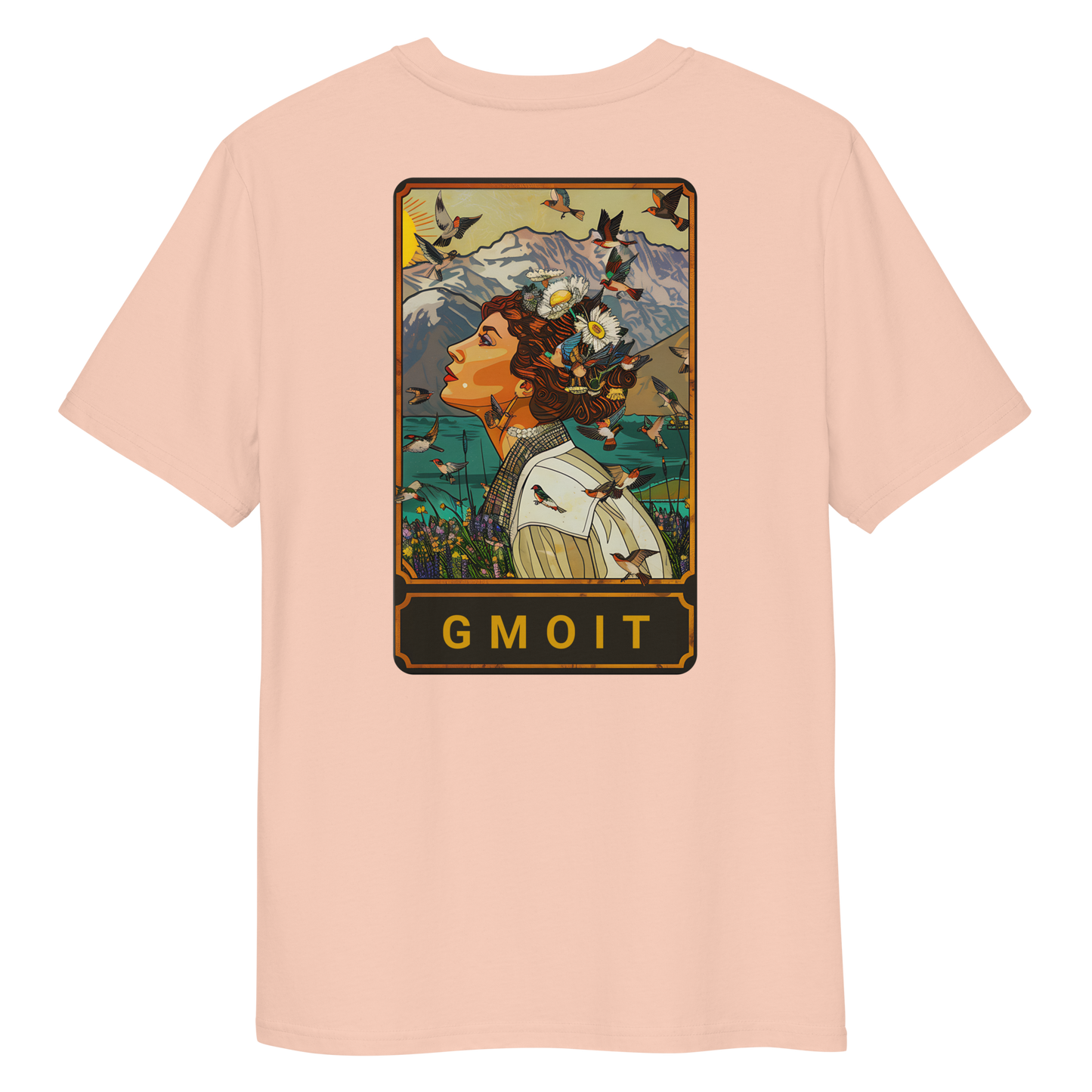 Gmoit with Light Birds Unisex Organic Cotton T-Shirt