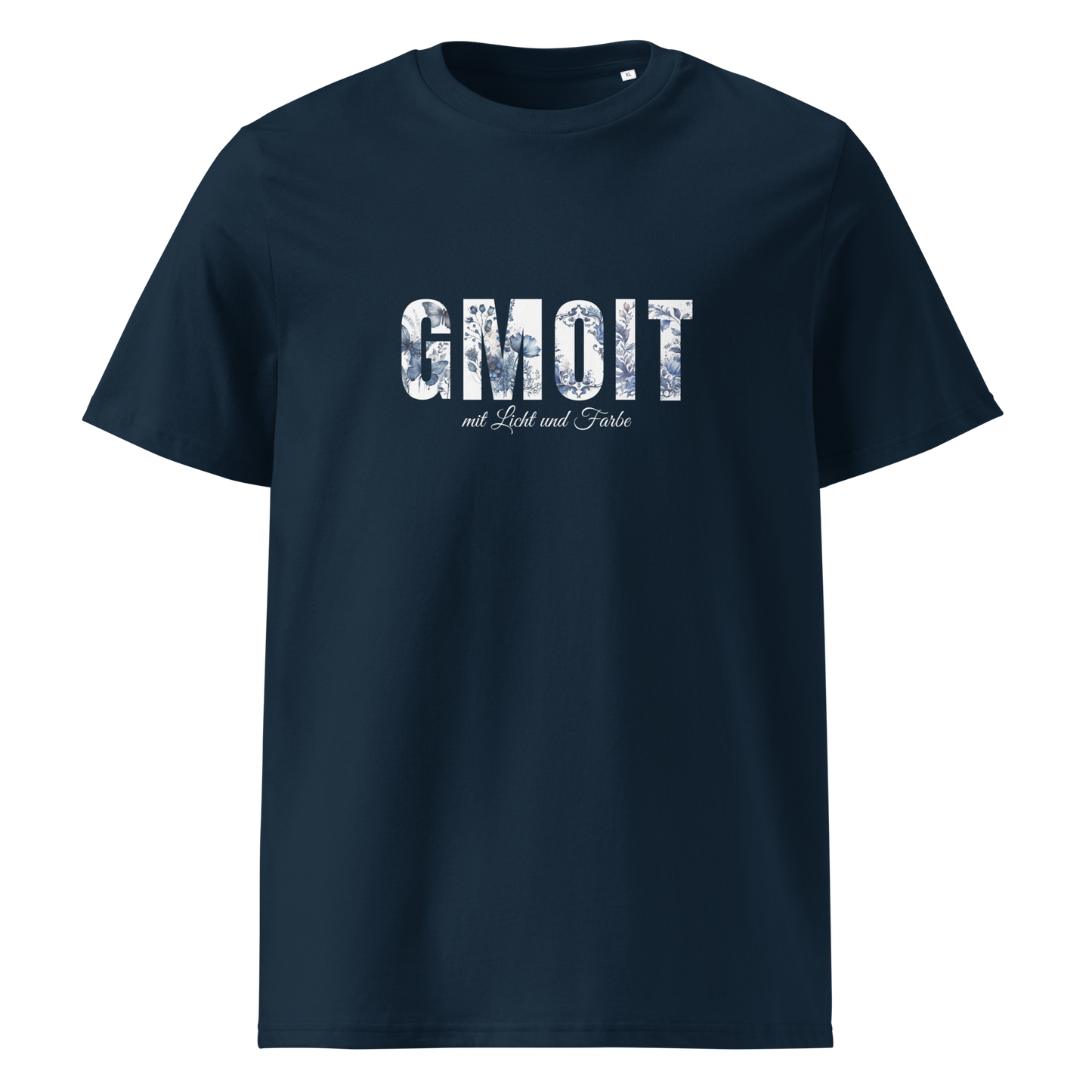 Gmoit mit Licht Delfter Blau Gmoit Unisex-Bio-Baumwoll-T-Shirt