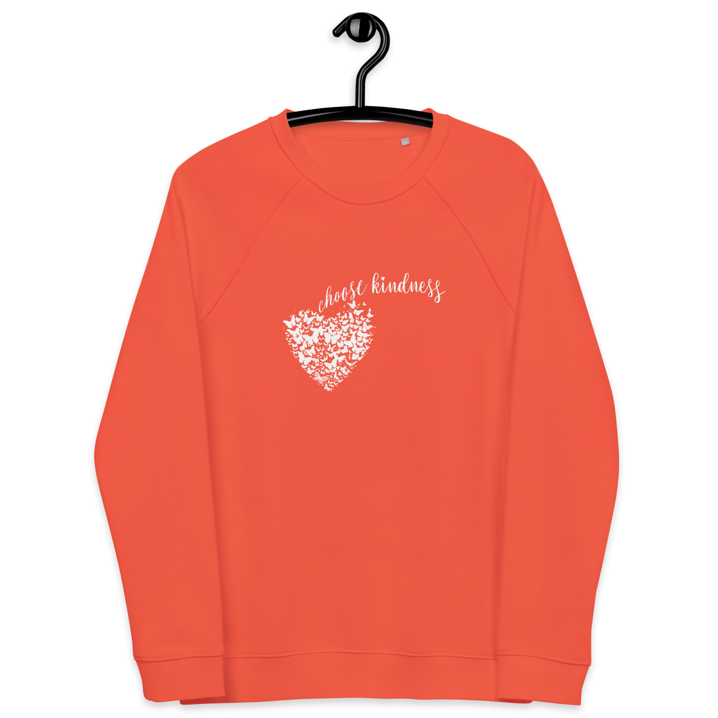 Gmoit mit Licht choose kindness Unisex Bio-Raglan-Pullover