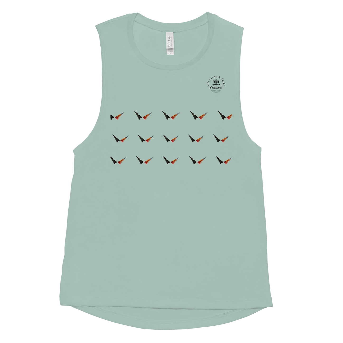 Gmoit mit Farbe Damen Muscle-Tank-Top
