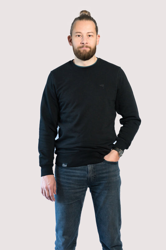 Gmoit NEW LOGO BLACK - Organic Basic Unisex Sweatshirt