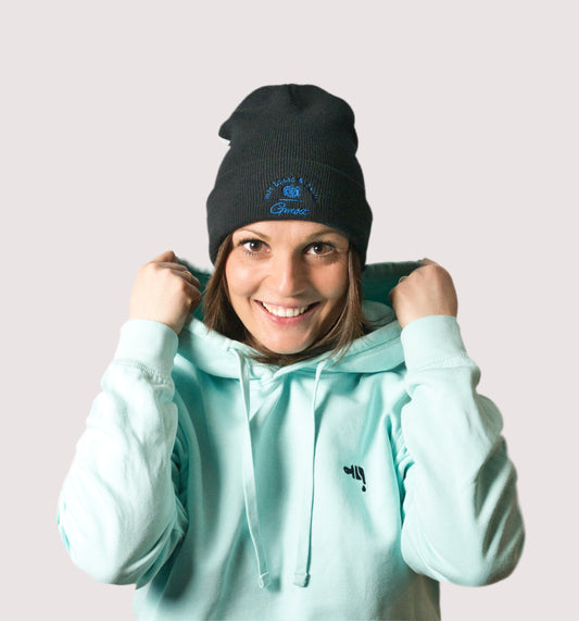 Gmoit mit Licht und Farbe Bestickte Beanie