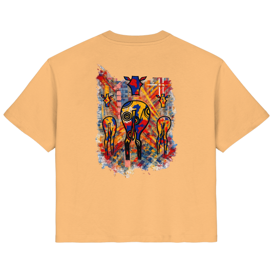 Gmoit african vibes white - Ladies Organic Shirt