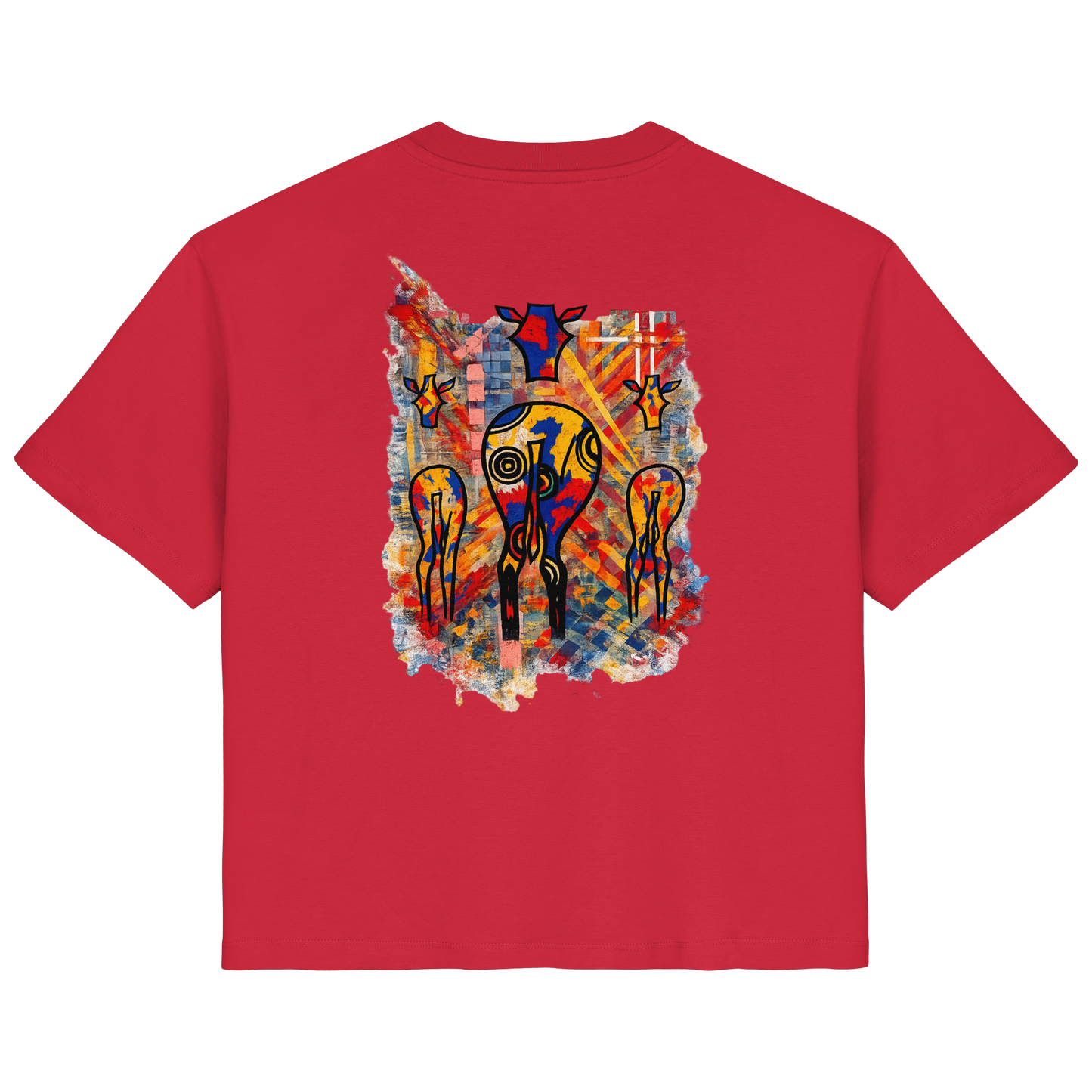 Gmoit african vibes white - Ladies Organic Shirt