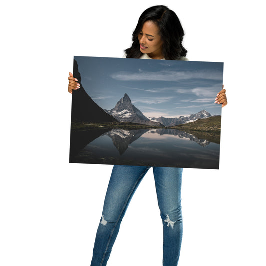 Matterhorn bei Nacht - Poster