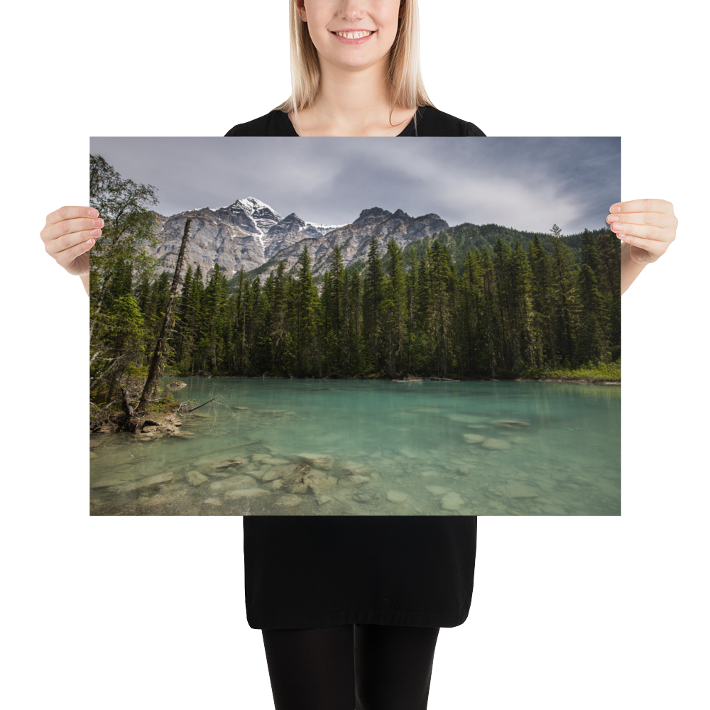 Wanderung zum Kinney Lake in Westkanada - Poster