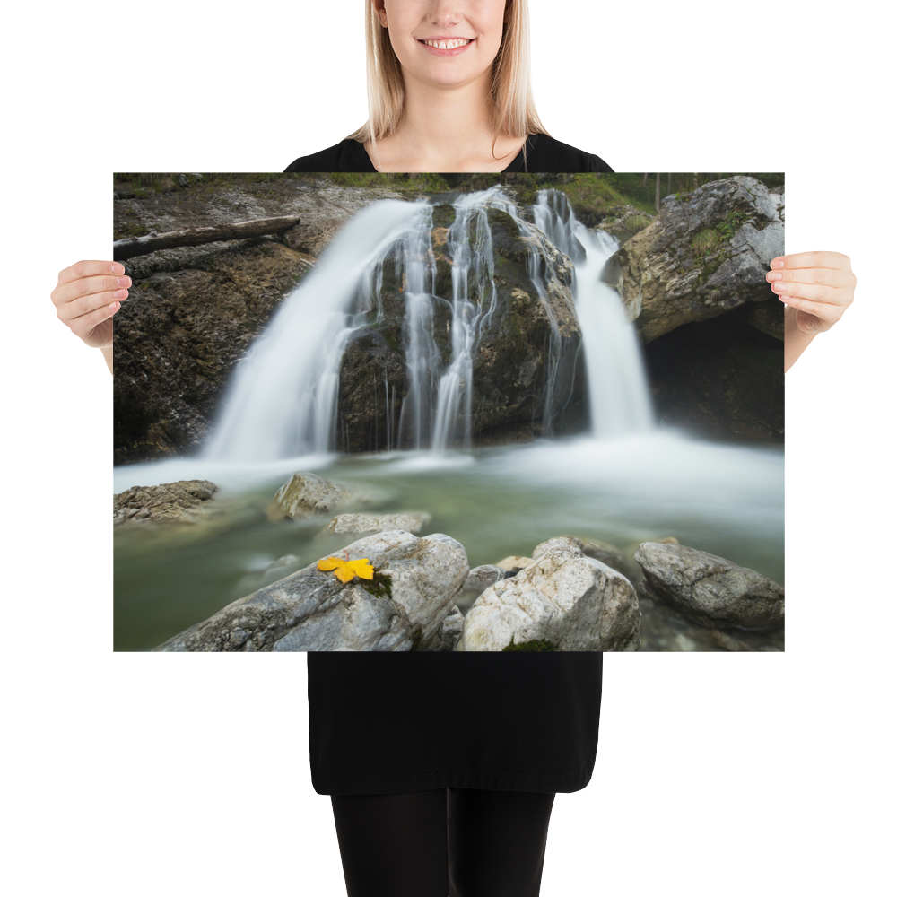Kuhflucht-Wasserfälle bei Farchant - Poster