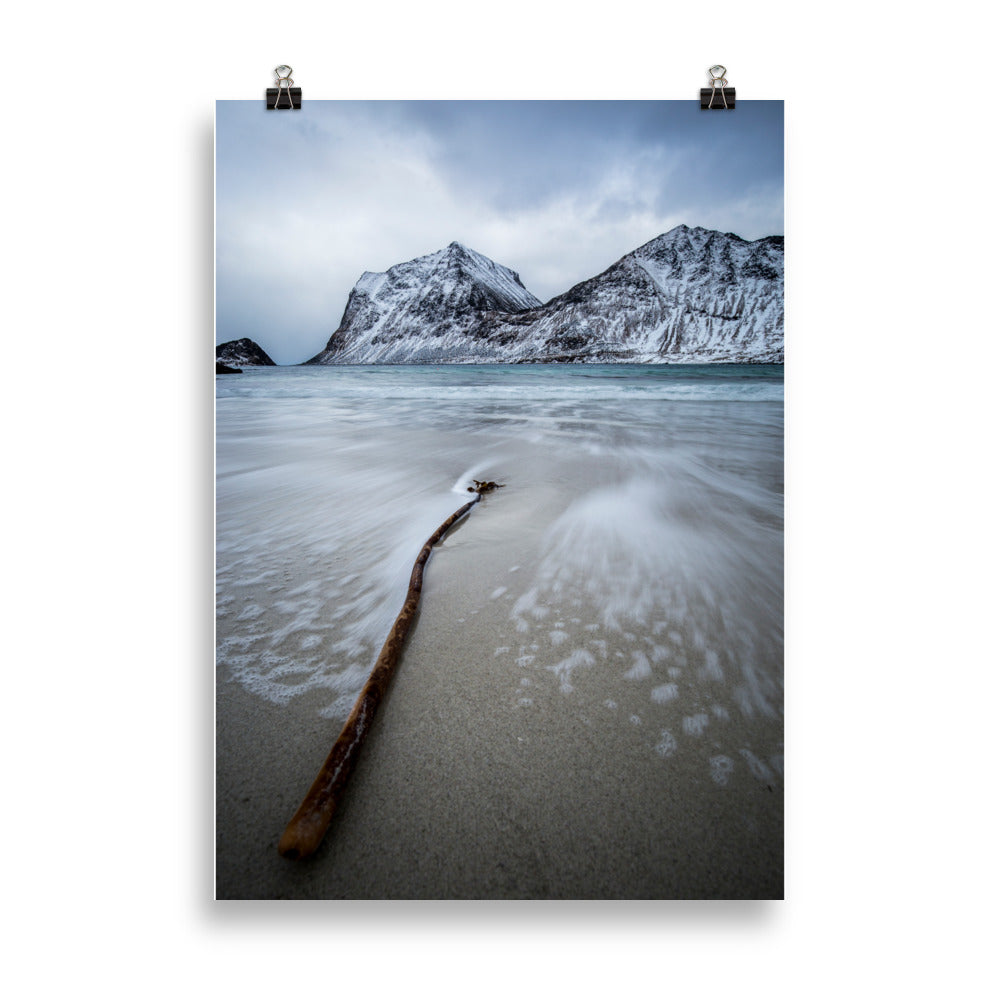 Haukland Beach Lofoten - Poster