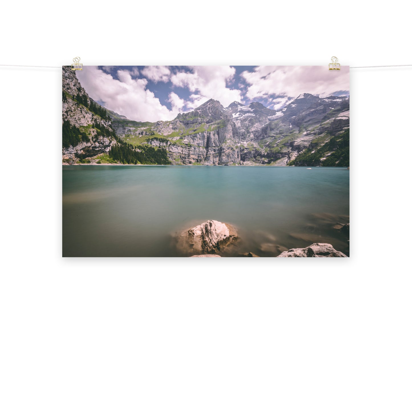 Oeschinensee in der Schweiz - Poster