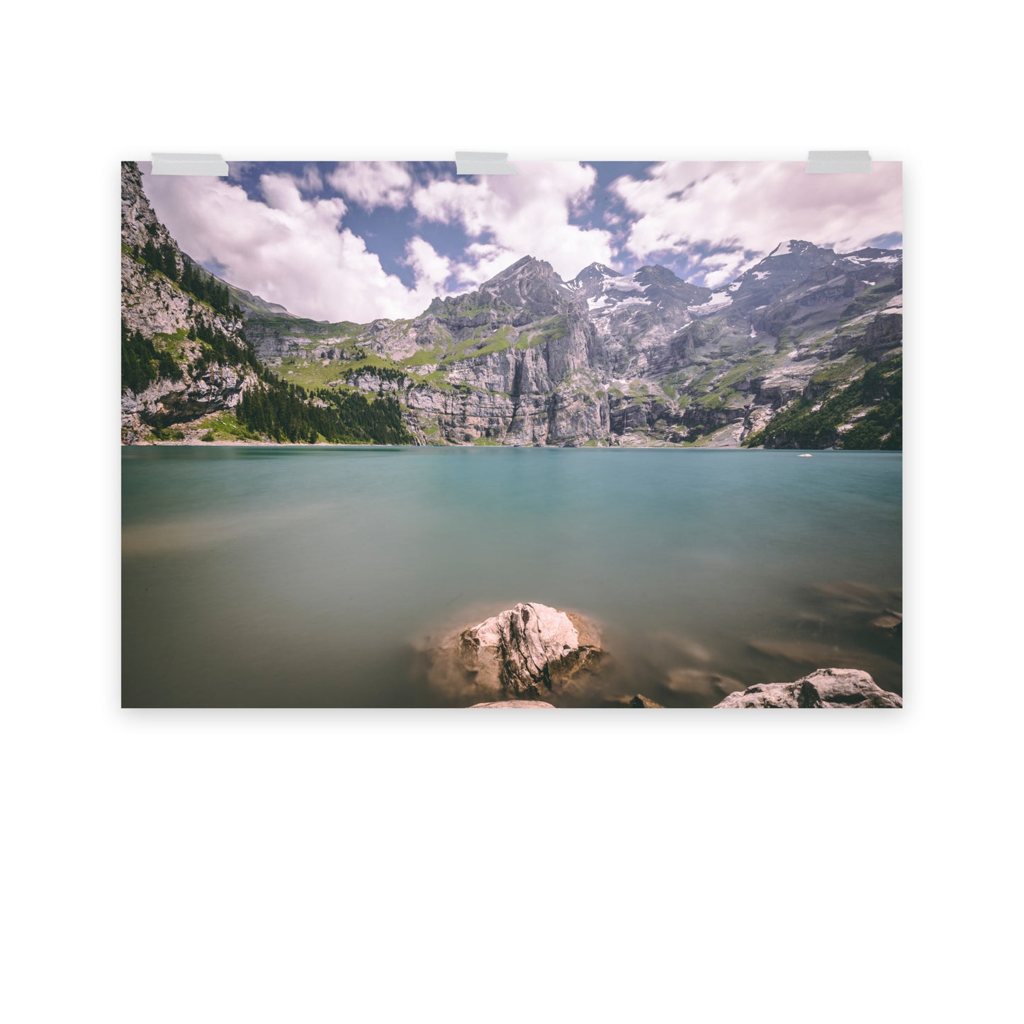 Oeschinensee in der Schweiz - Poster