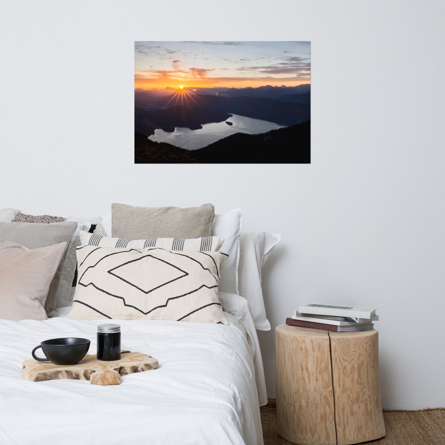 Sonnenaufgang auf dem Herzogstand - Poster