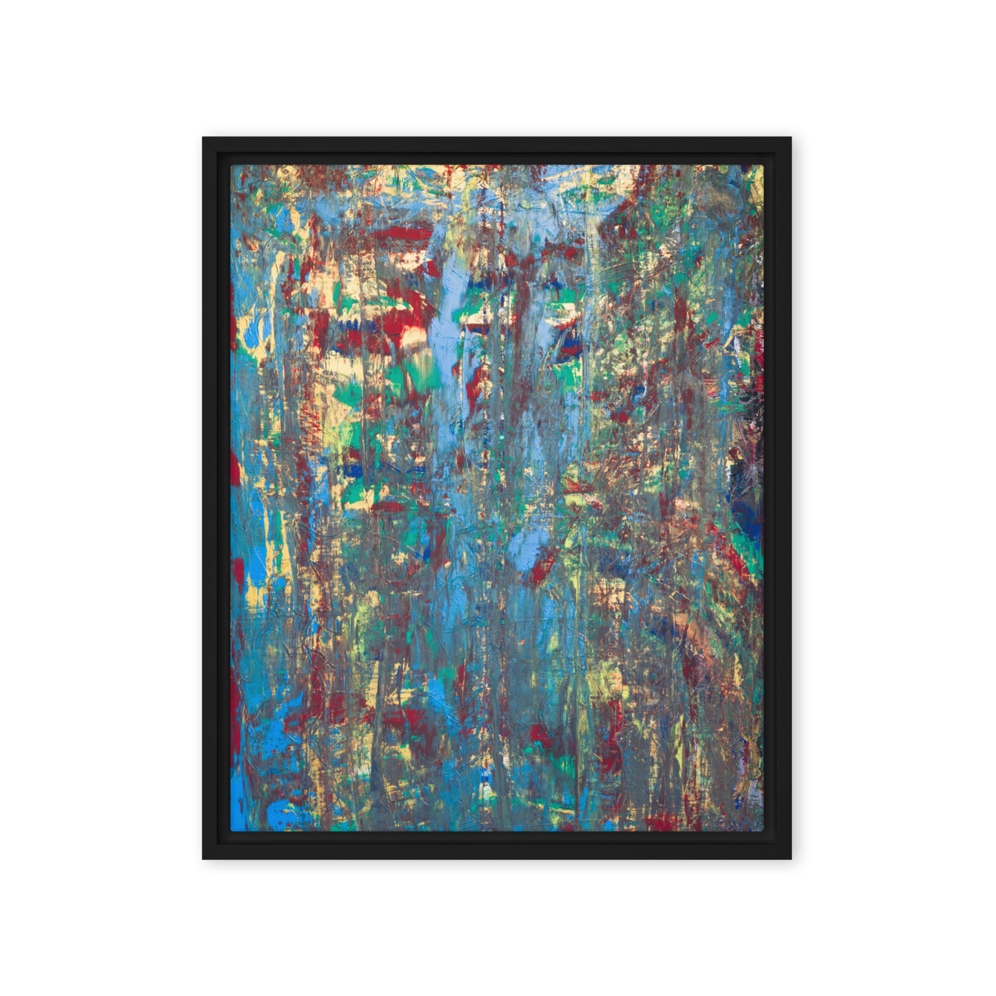 Gmoit mit Farbe Ruhe - Gerahmte Leinwand