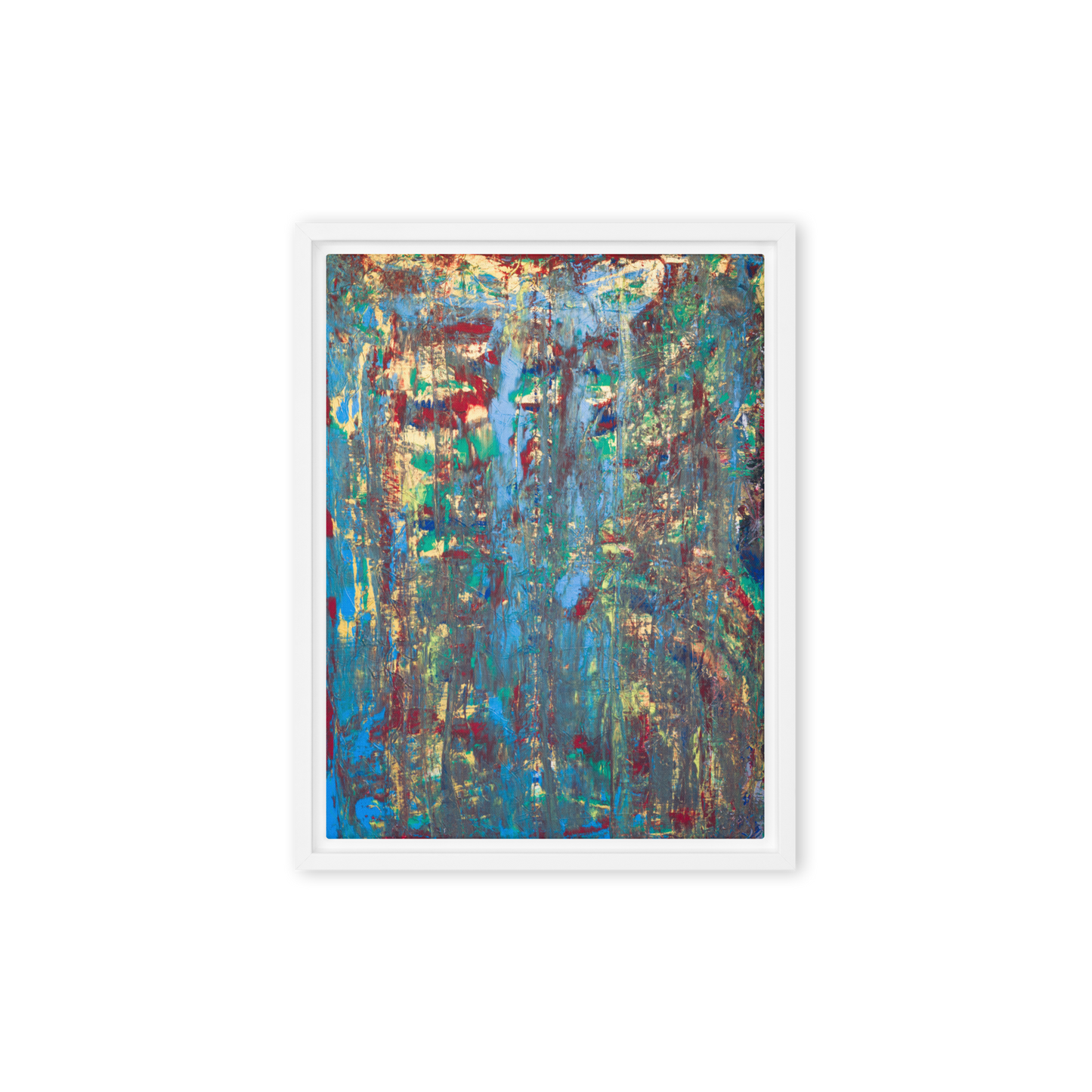 Gmoit mit Farbe Ruhe - Gerahmte Leinwand