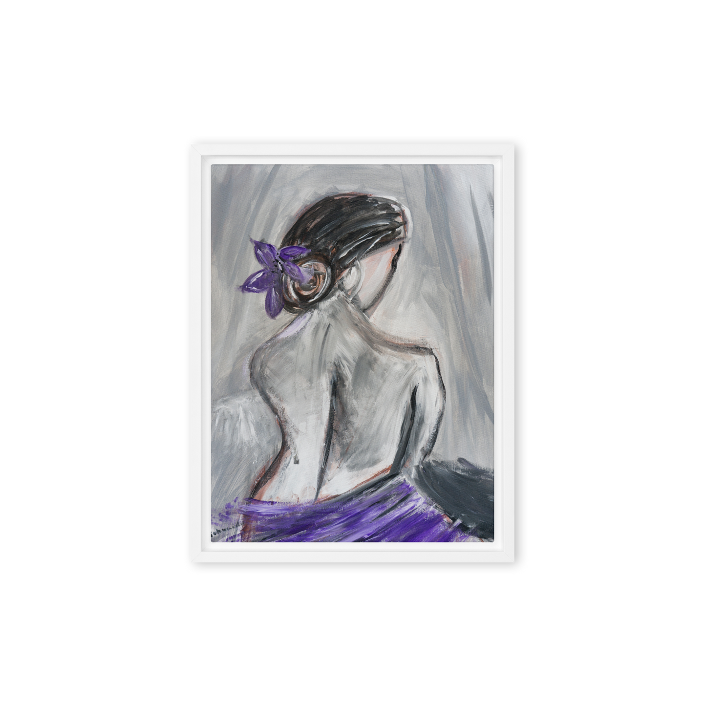 Gmoit mit Farbe Exile - Gerahmte Leinwand