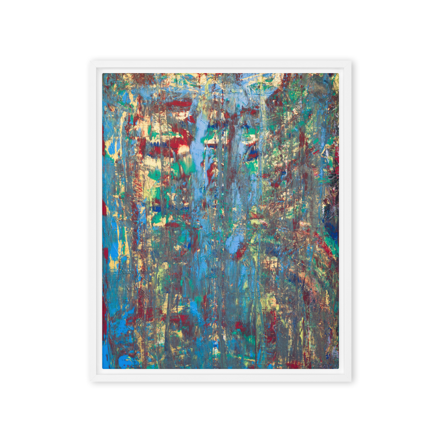 Gmoit mit Farbe Ruhe - Gerahmte Leinwand
