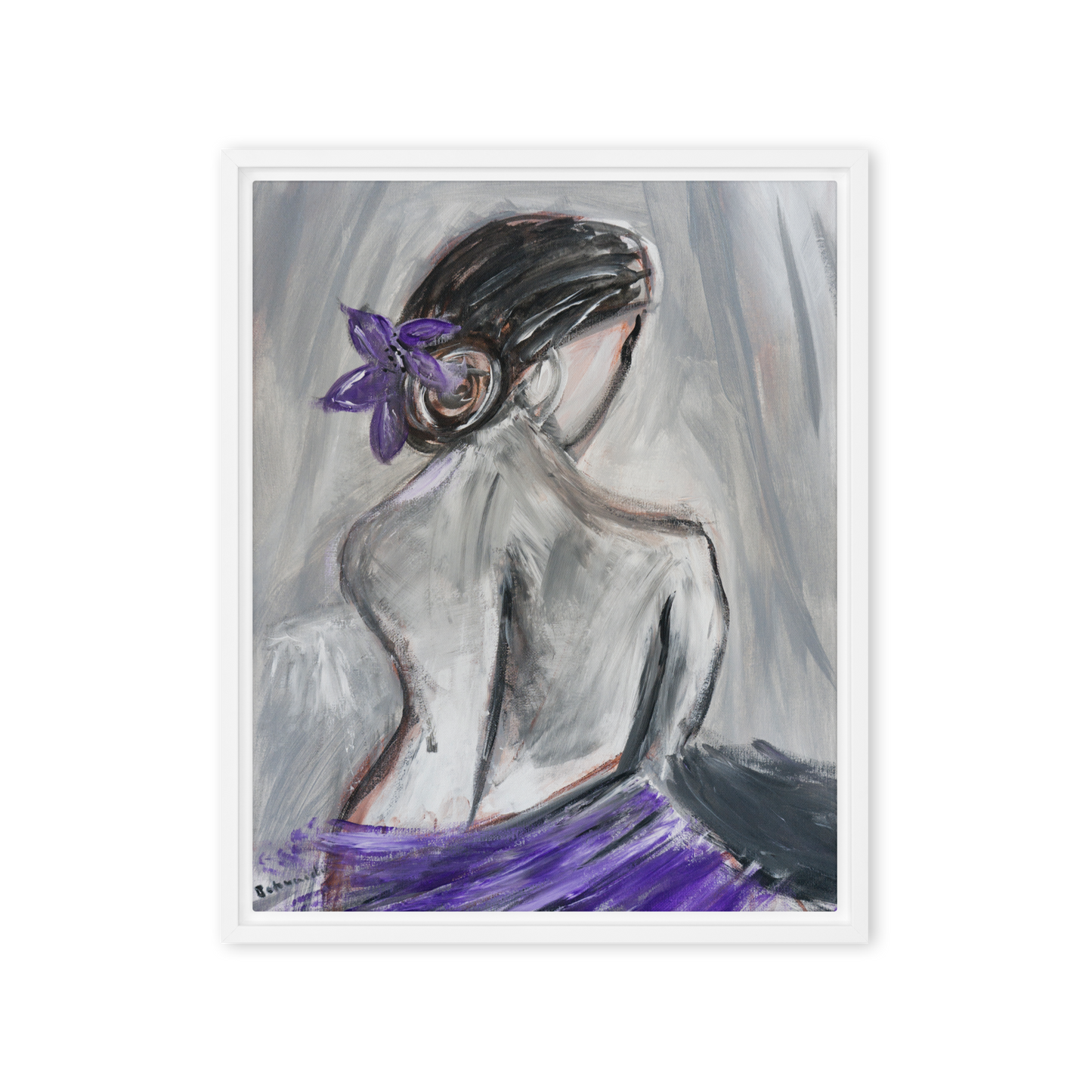 Gmoit mit Farbe Exile - Gerahmte Leinwand