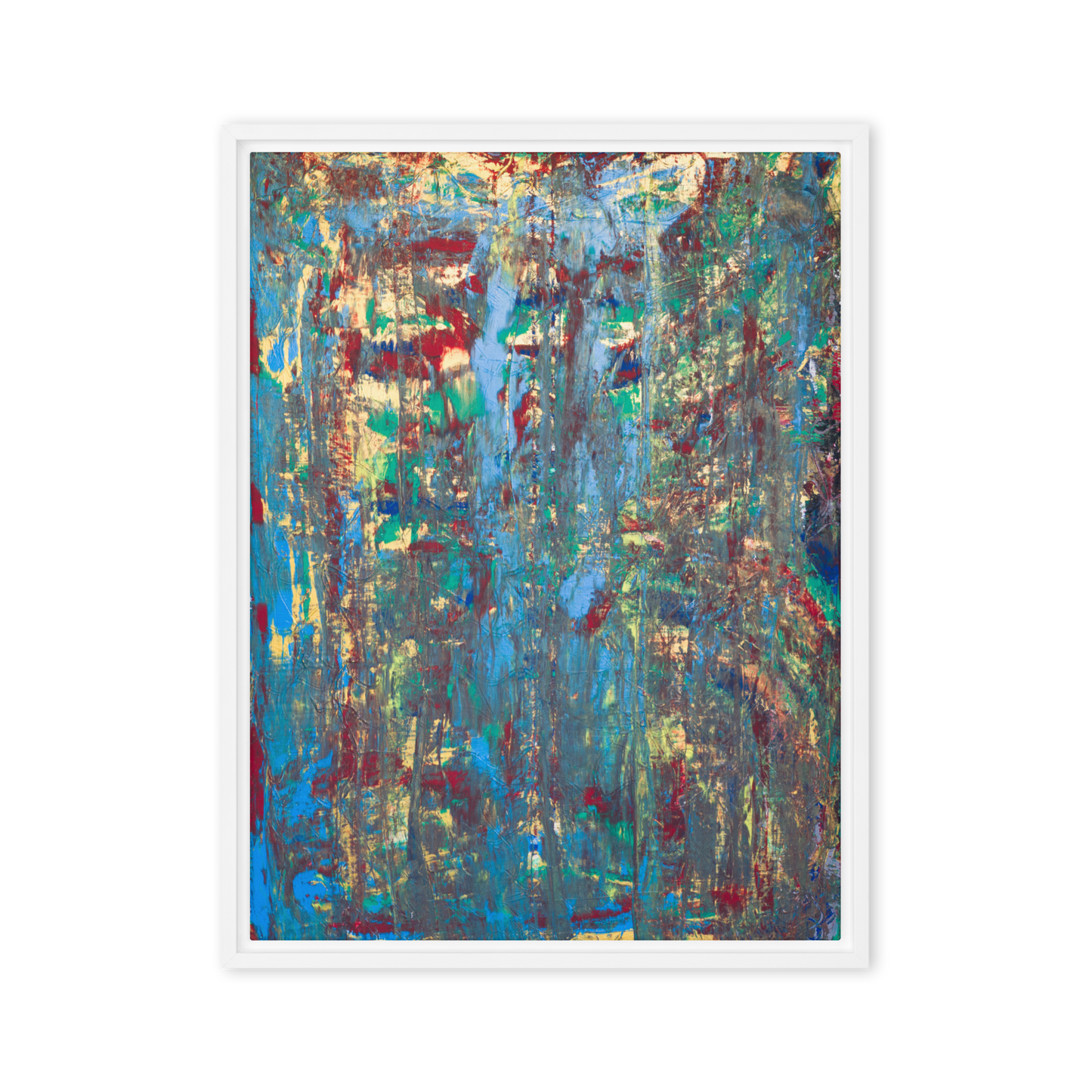 Gmoit mit Farbe Ruhe - Gerahmte Leinwand