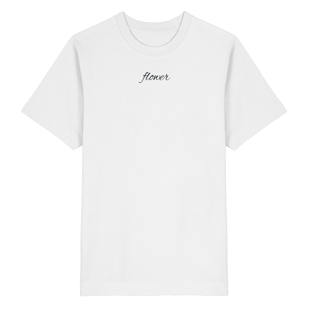 Gmoit Flower black - Heavy Oversized Organic Shirt