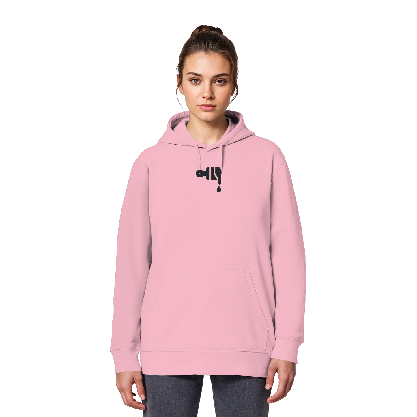 Gmoit NEW LOGO black & big - Damen Organic Hoodie