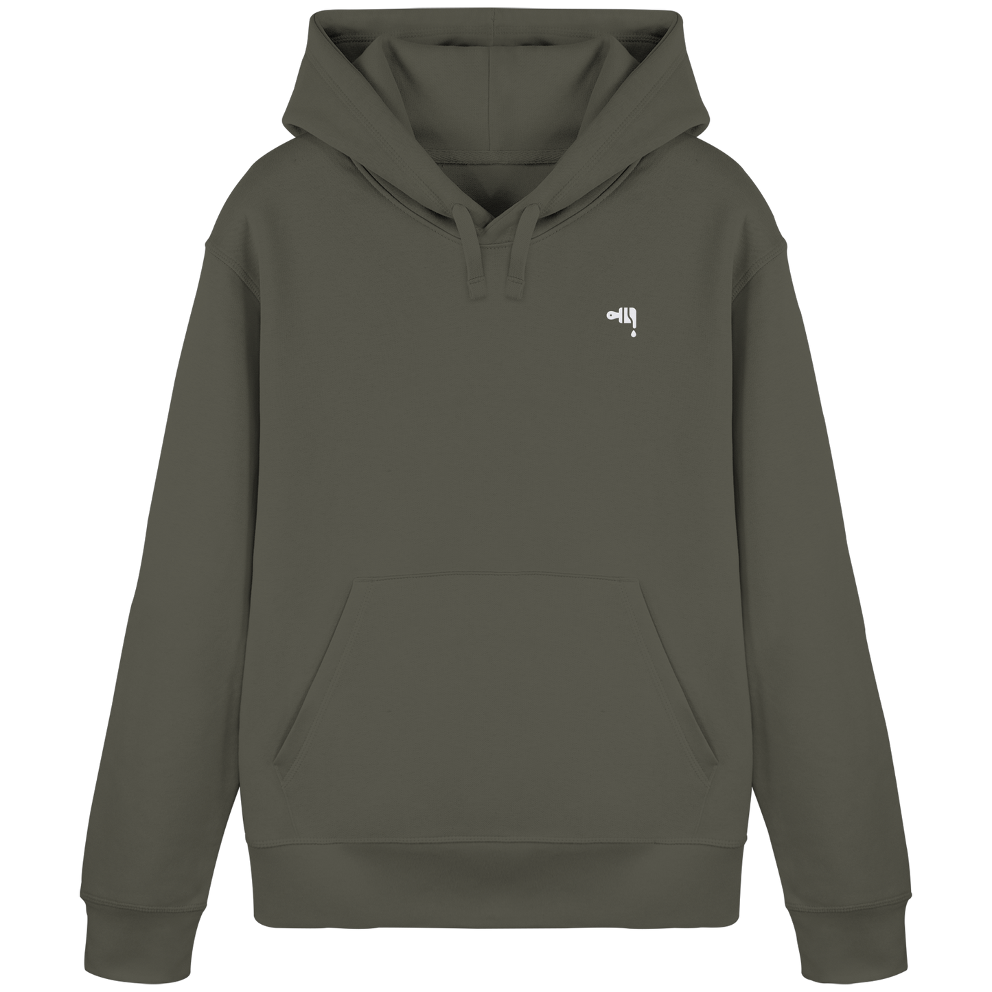Gmoit NEW LOGO white - Organic Hoodie
