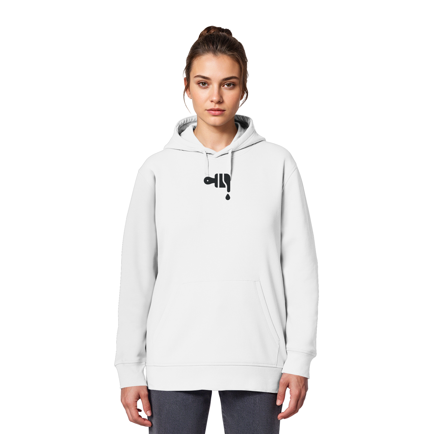 Gmoit NEW LOGO black & big - Damen Organic Hoodie