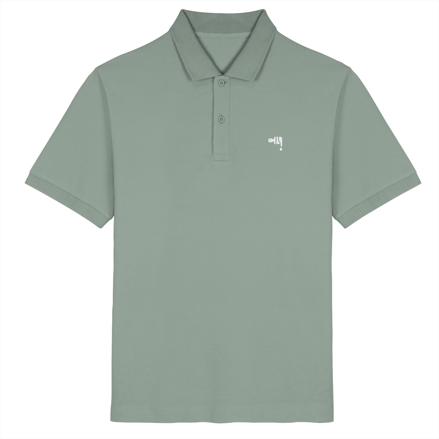 Gmoit NEW LOGO WHITE - Organic Poloshirt