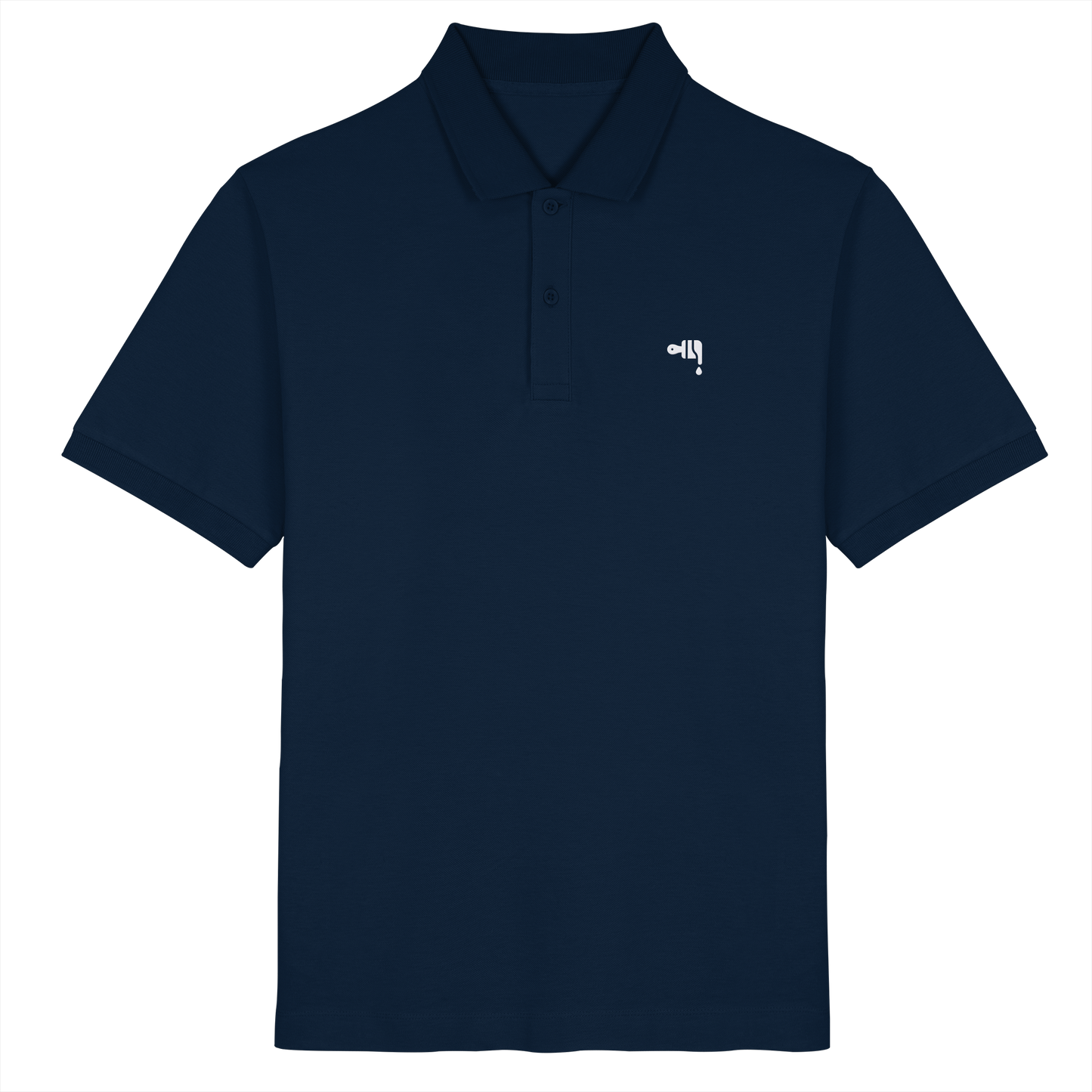 Gmoit NEW LOGO WHITE - Organic Poloshirt