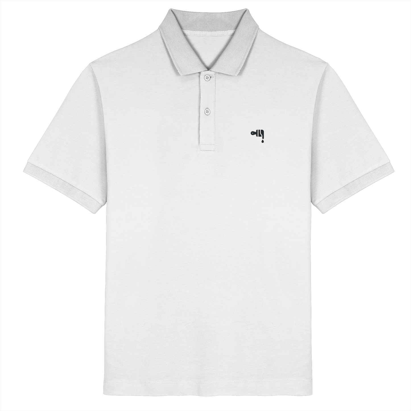 Gmoit NEW LOGO BLACK - Organic Poloshirt