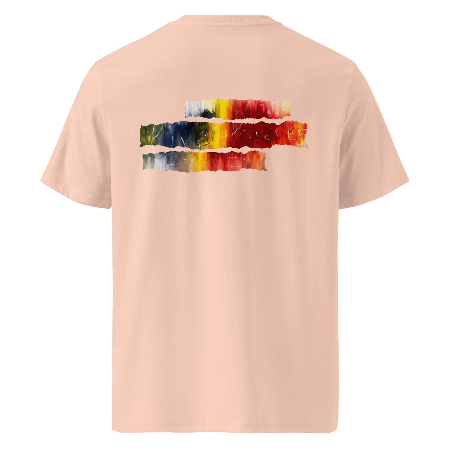 Gmoit mit Farbe live forever Unisex-Bio-Baumwoll-T-Shirt