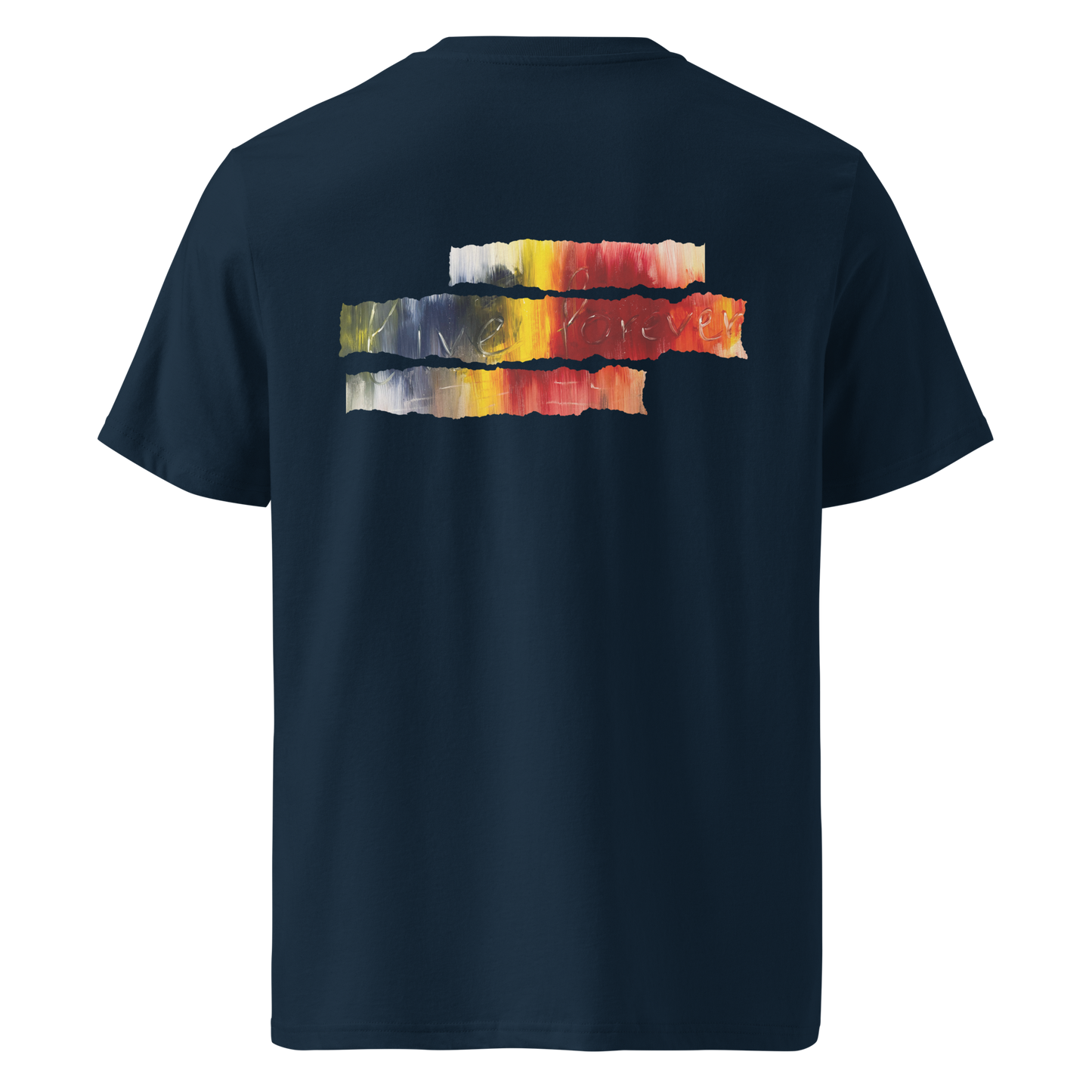 Gmoit mit Farbe live forever Unisex-Bio-Baumwoll-T-Shirt