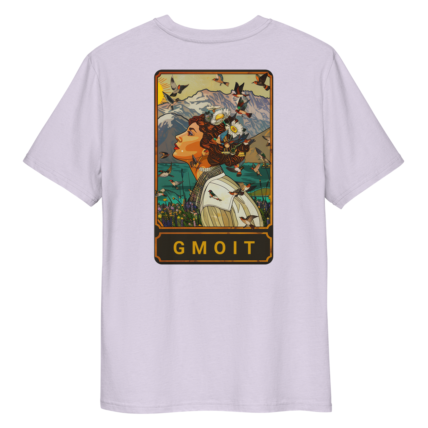 Gmoit mit Licht Birds Unisex-Bio-Baumwoll-T-Shirt
