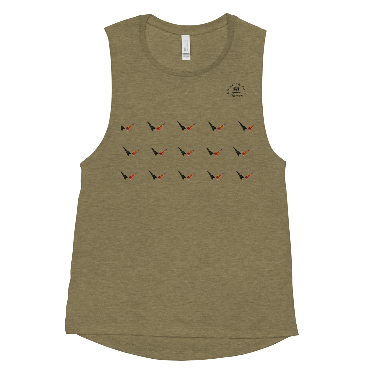 Gmoit mit Farbe Damen Muscle-Tank-Top