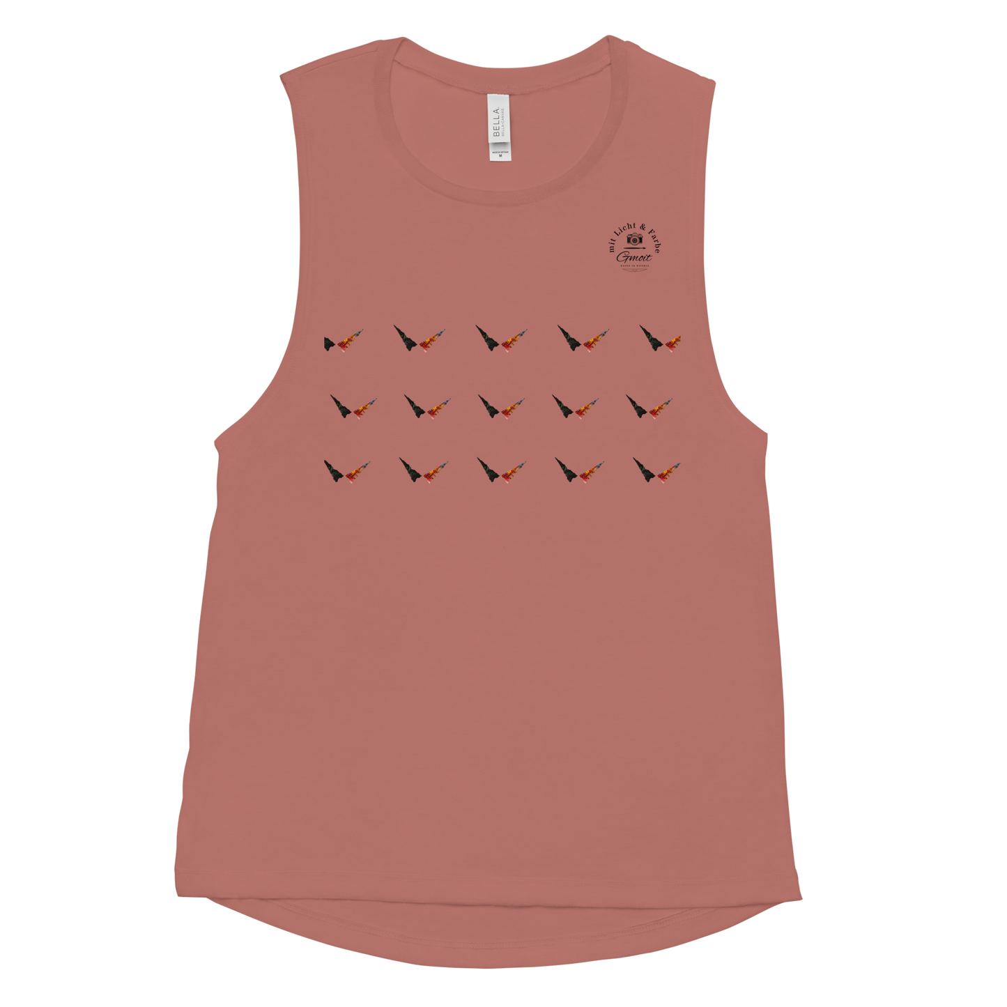 Gmoit mit Farbe Damen Muscle-Tank-Top