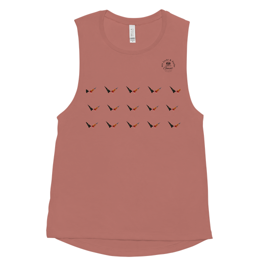 Gmoit mit Farbe Damen Muscle-Tank-Top